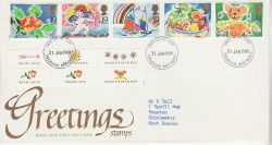 1989-01-31 Greetings Stamps Chichester FDC (76643)