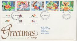 1989-01-31 Greetings Stamps Chichester FDC (76644)