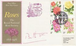 1976-06-30 Roses Stamps Bath Signed FDC (76653)