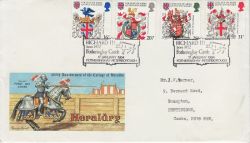 1984-01-17 Heraldry Stamps Fotheringhay Castle FDC (76658)