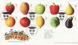 2003-03-25 Fruit and Veg Stamps T/House FDC (76668)