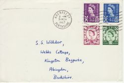 1967-03-31 Scotland Definitive Stamps Used on cover (76717)