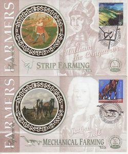 1999-09-07 Farmers Tale Stamps x4 Benham FDC (76749)