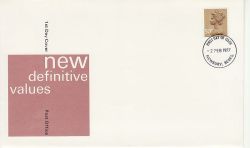1977-02-02 50p Definitive Stamp Newbury FDC (76879)