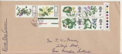 1967-04-24 British Flowers T/L Stamps Forres cds FDC (76884)