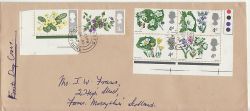 1967-04-24 British Flowers T/L Stamps Forres cds FDC (76885)