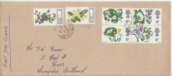 1967-04-24 British Flowers Stamps Forres cds FDC (76888)