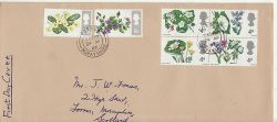 1967-04-24 British Flowers Stamps Forres cds FDC (76891)