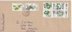 1967-04-24 British Flowers Stamps Forres cds FDC (76892)