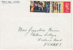 1965-08-09 Salvation Army Stamps Forres cds FDC (76895)