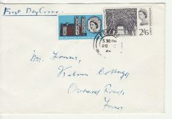 1966-02-28 Westminster Abbey Stamps Forres cds FDC (76903)