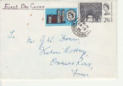 1966-02-28 Westminster Abbey Stamps Forres cds FDC (76904)