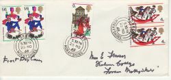 1968-11-25 Christmas Stamps Forres cds FDC (76908)
