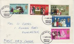 1970-04-01 Anniversaries Stamps Doncaster FDC (76952)