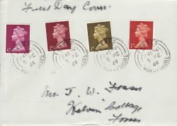 1968-02-05 Definitive Stamps Forres cds FDC (76969)