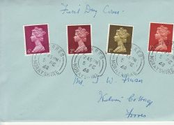 1968-02-05 Definitive Stamps Forres cds FDC (76972)