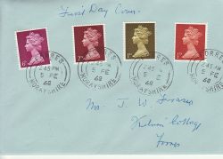 1968-02-05 Definitive Stamps Forres cds FDC (76973)