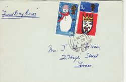 1966-12-01 Christmas Stamps Forres cds FDC (76983)