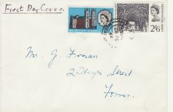 1966-02-28 Westminster Abbey Stamps Forres cds FDC (76994)