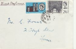 1966-02-28 Westminster Abbey Stamps Forres cds FDC (76998)