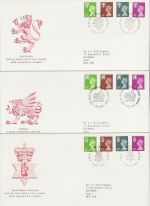 1991-12-03 Regional Definitive Stamps x3 SHS FDC (76018)