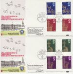 1978-05-31 Coronation Gutter Stamps x2 Benham FDC (76128)