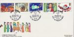 1981-11-18 Christmas Stamps Regent St London W1 FDC (76200)
