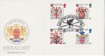 1984-01-17 Heraldry Stamps London EC4 FDC (76228)