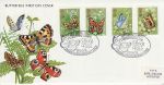 1981-05-13 Butterflies Stamps Quorn PPS FDC (76324)