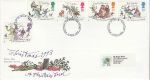 1993-11-09 Christmas Stamps Watford FDI FDC (76490)
