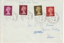 1968-02-05 Definitive Stamps Forres cds FDC (77040)