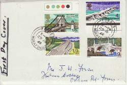 1968-04-29 British Bridges Stamps Forres cds FDC (77049)