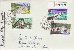 1968-04-29 British Bridges Stamps Forres cds FDC (77051)