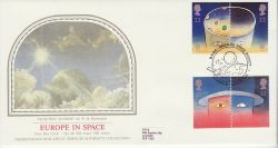 1991-04-23 Europe in Space Stamps BNSC London FDC (77074)