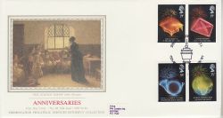 1989-04-11 Anniversaries Stamps London W1 Silk FDC (77108)