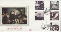 1994-01-18 The Age of Steam Stamps Waterloo Silk FDC (77121)