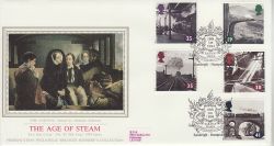 1994-01-18 The Age of Steam Stamps Eastleigh Silk FDC (77122)