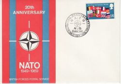 1969-04-02 NATO 20th Anniversary NATO HQ FDC (77169)