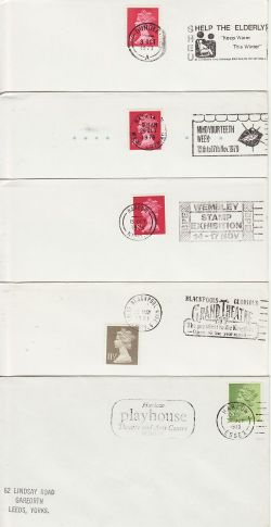 10 GB Slogan Postmarks on Envelopes (77182)