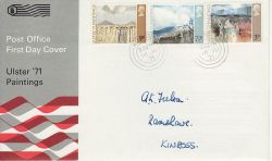 1971-06-16 Ulster Paintings Stamps Kinross cds FDC (77195)