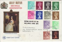 1971-02-15 Definitive Stamps London W1 FDC (77199)