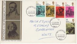 1970-06-03 Literary Anniversaries Stamps Chippenham (77217)