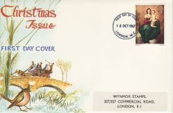 1967-10-18 Christmas Stamps London FDC (77220)