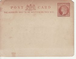 Queen Victoria Half Penny Post Card Unused (77255)