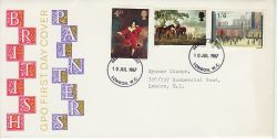 1967-07-10 British Painters Stamps London FDC (77259)