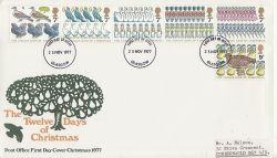 1977-11-25 Christmas Stamps Glasgow FDC (77282)