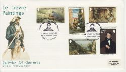 1980-11-15 Guernsey Le Lievre Paintings FDC (77283)