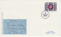 1977-06-15 Silver Jubilee Stamp Windsor FDC (77288)