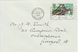 1968-04-29 British Bridges Stamp Menai Slogan FDC (77337)