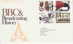 1972-09-13 BBC Broadcasting Stamps London W1 FDC (77389)